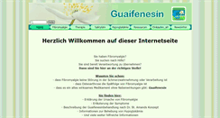Desktop Screenshot of guaifenesin.de