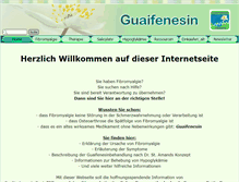 Tablet Screenshot of guaifenesin.de
